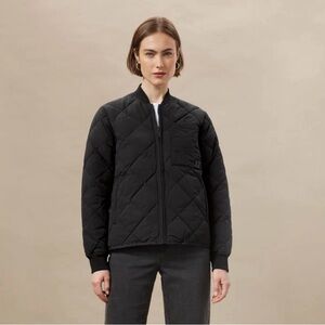 Frank and oak Women's Black Quilted Jacket